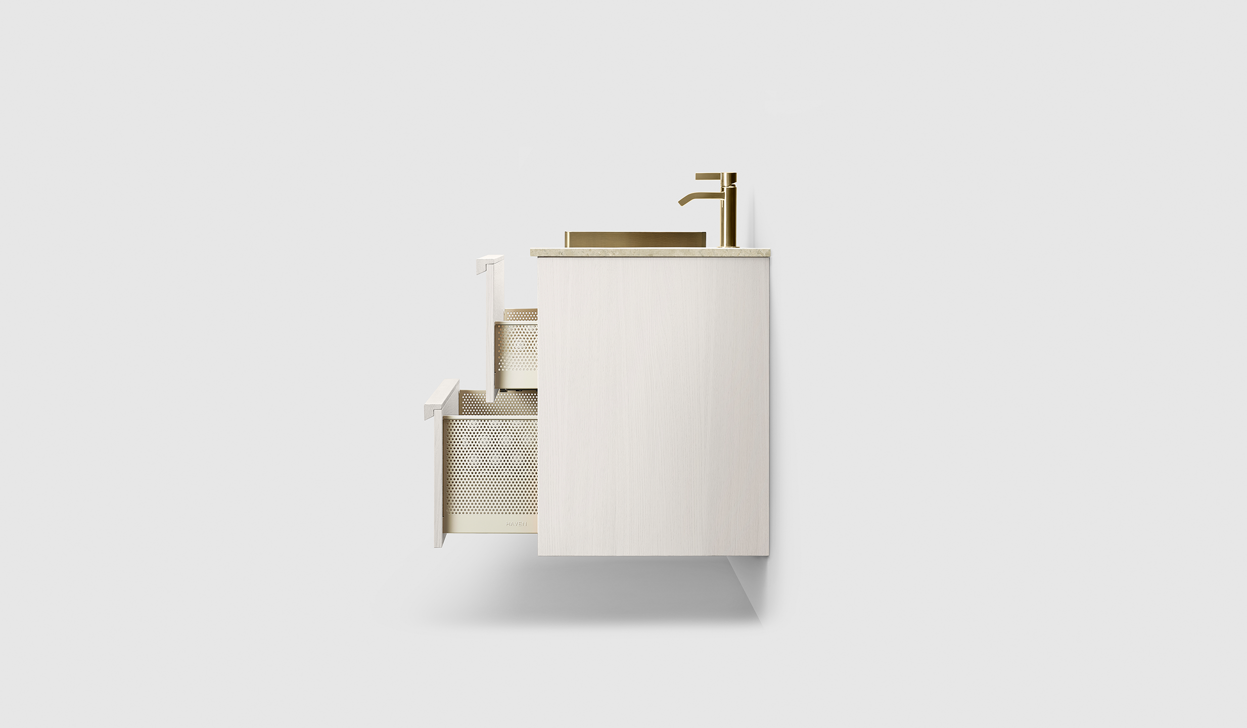 H2/100 - White Wood - NB/Brass