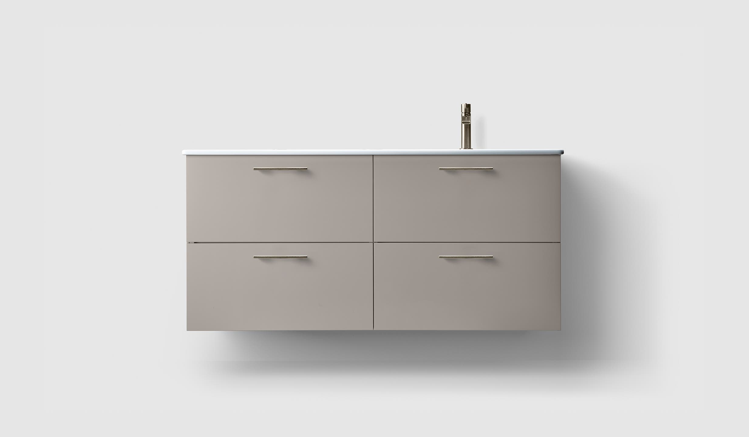 H3/120 - Warm Grey - Porcelain Right - A2.05 Brushed Nickel