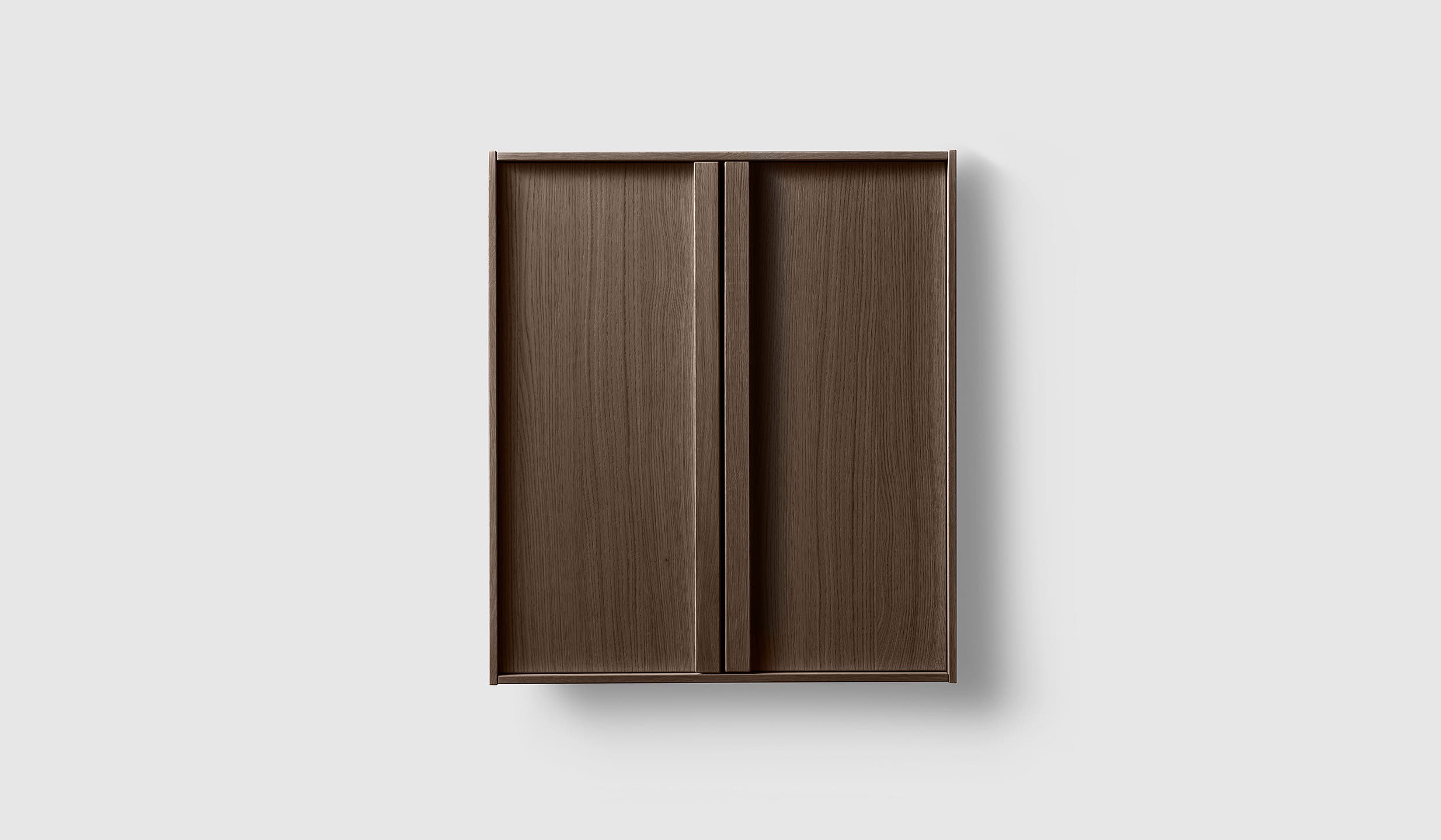 H2/C60 Smoked Oak Wood H2 Laundry Cabinet